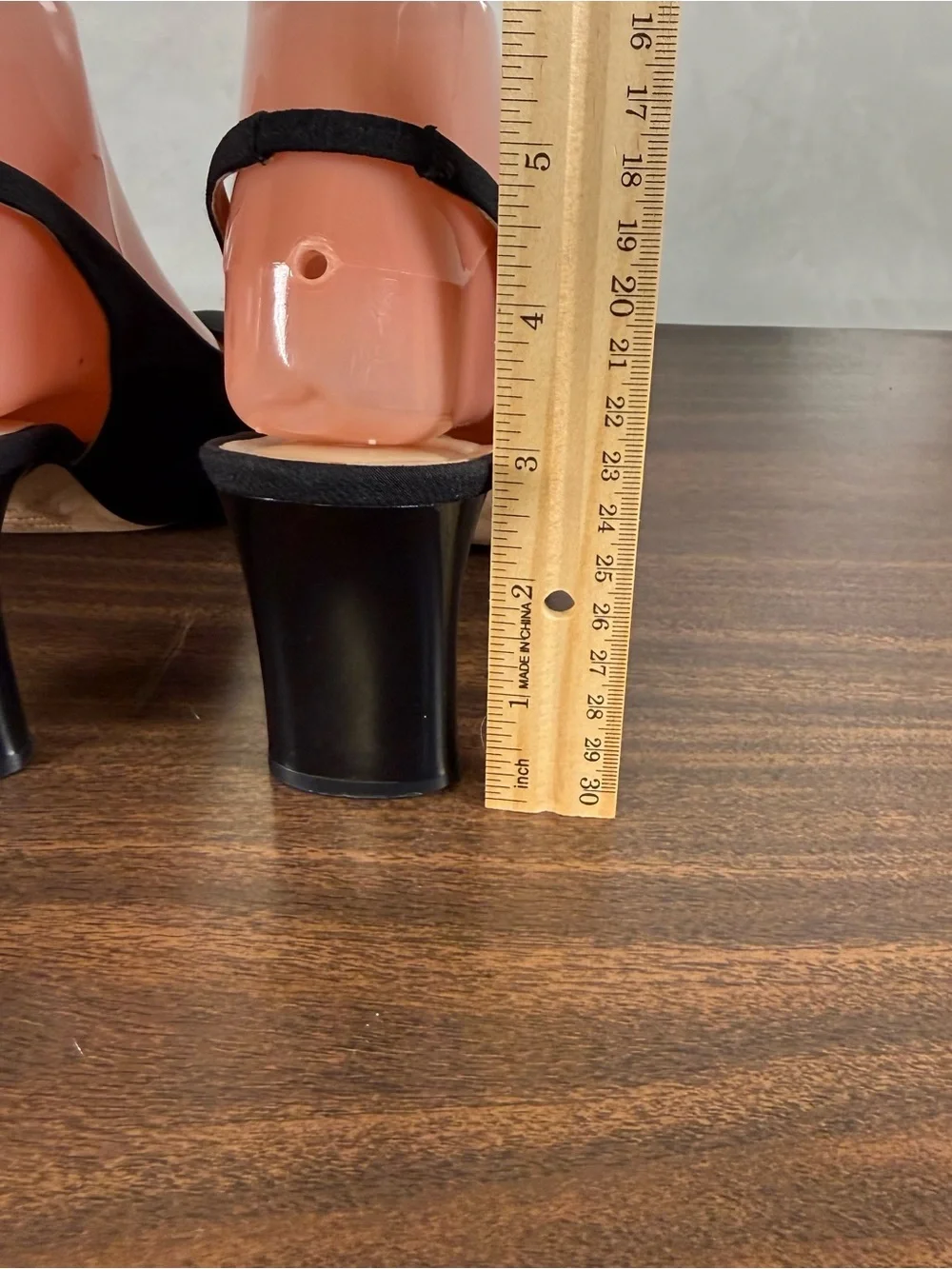 ETIENNE AIGNER Leather 'Melrose' Fabric Slingback Dress Heels~Black~Size 8 M